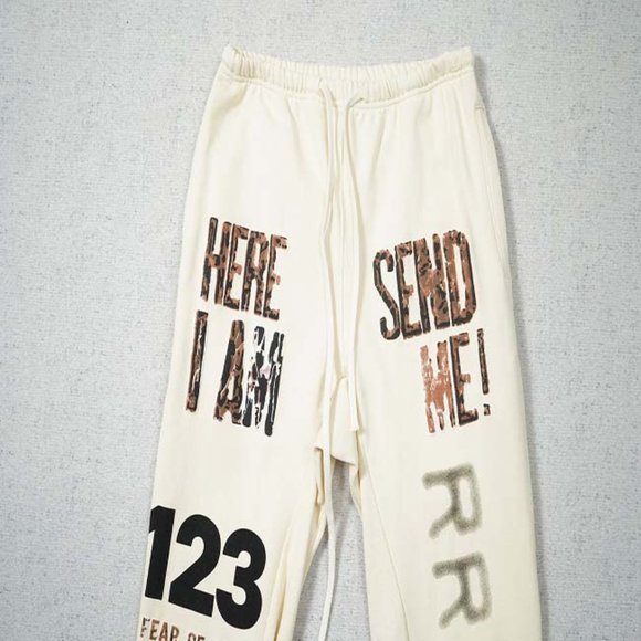 FEAR OF GOD x RIVINGTON ROI REBIS Monogram Cream Harem Pants - Picture 6 of 13